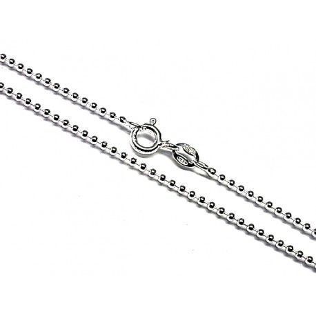 Cadena bolas de Plata de ley de 40 Cm.